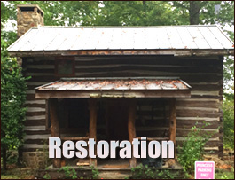 Historic Log Cabin Restoration  Florence County,  South Carolina